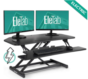 EleTab Electric Height Adjustable Standing Desk Converter